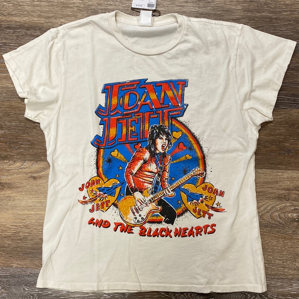 Madeworn Joan Jett Distressed Tee Small